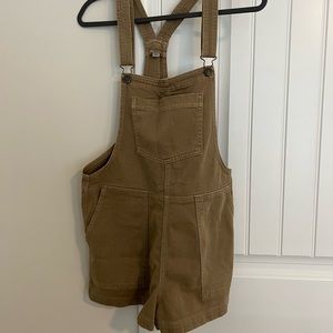 Aerie Werk & Play Denim Shortalls Size Medium